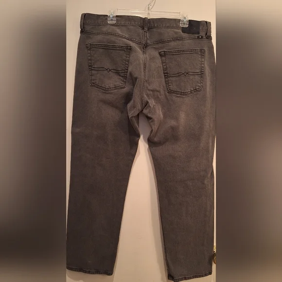 Lucky Brand(Lot of 2) 221 Original Straight Jeans Mens Sz 38X30 Gray Wash Denim - Picture 9 of 14